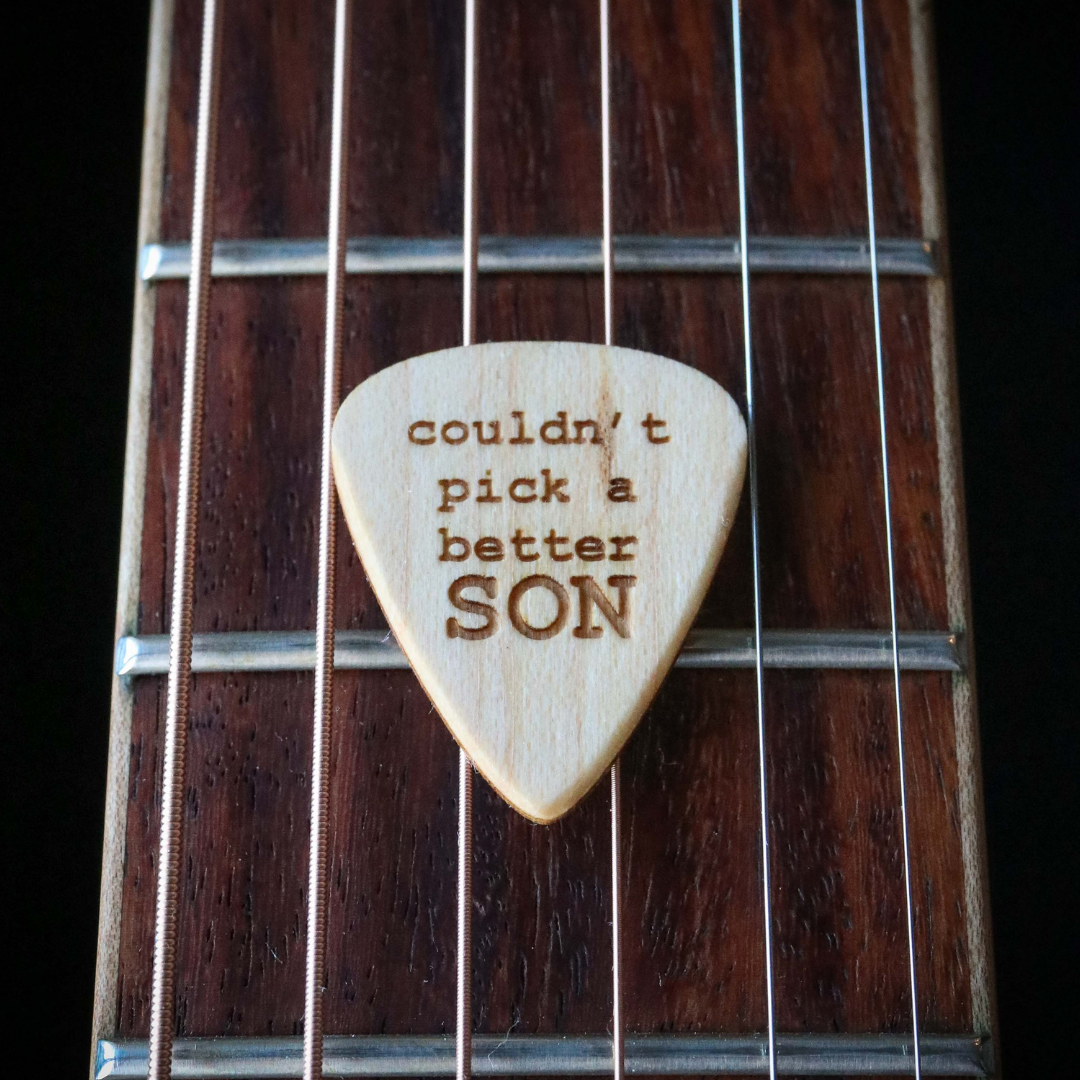 son guitar picks gifts wood picks