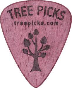 Guitar Pick - Purple Heart Wood - Tree Picks