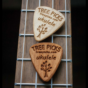 ukulele pick picks wood maple cherry tree picks best