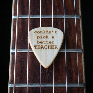 teacher guitar picks gifts music wood