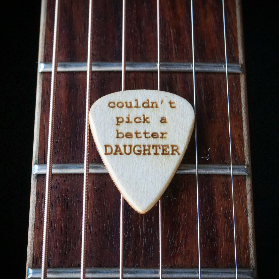 daughter guitar picks gift tree picks