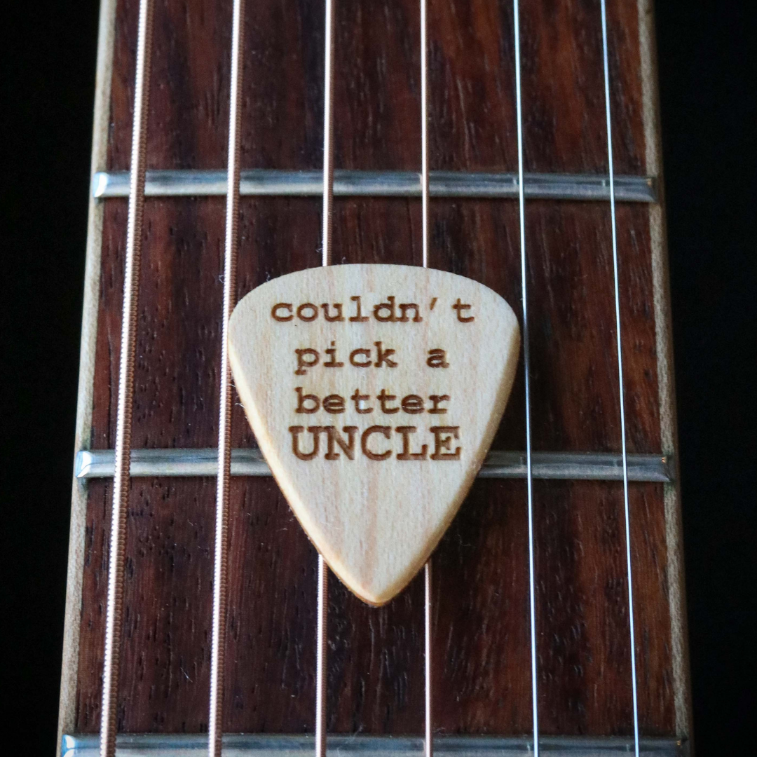 uncle guitar picks gifts wood 