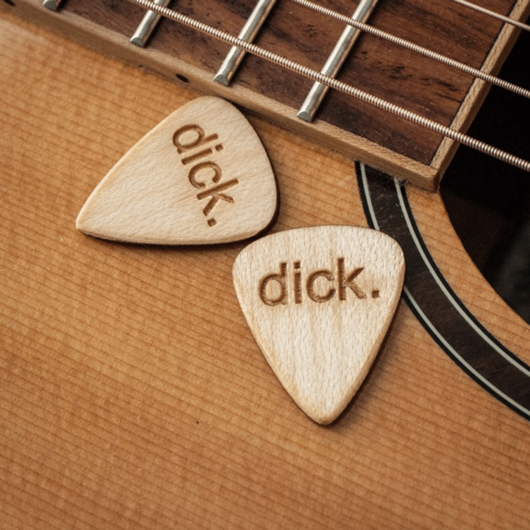 dick picks pick pic wood guitar